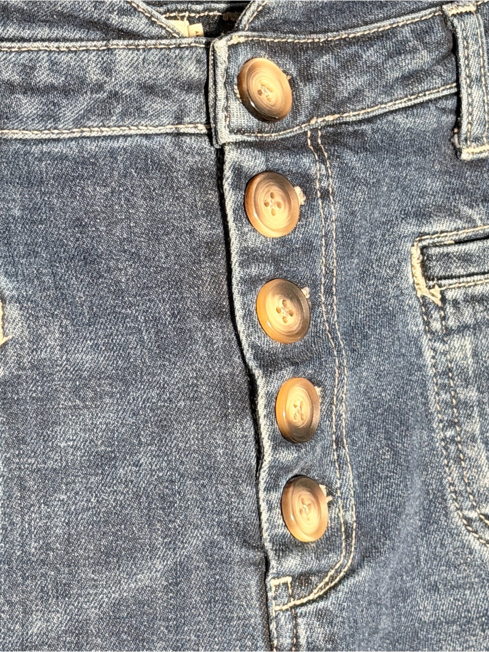 Pilcro Anthropologie High-Rise Slim Jeans Women's 28 Button Fly Utility Pockets - Picture 5 of 15